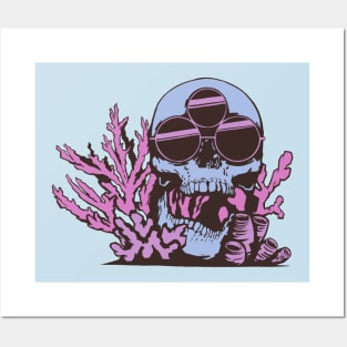Dizzy skull Posters and Art